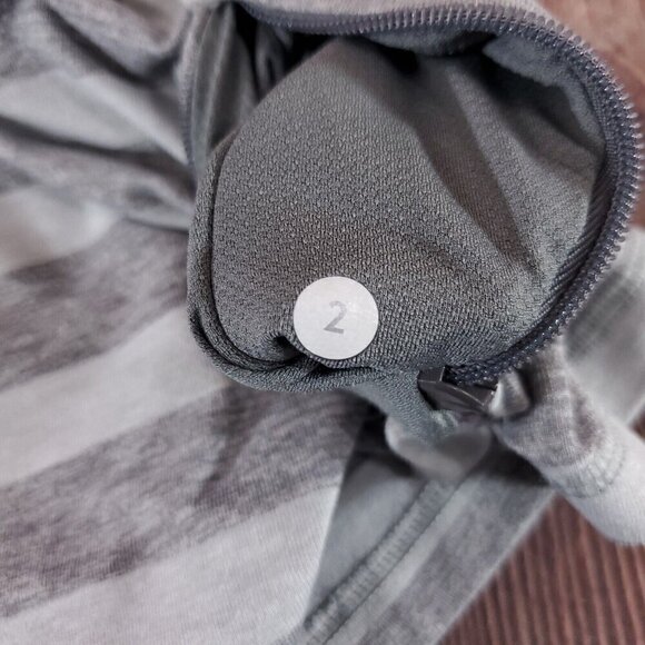 Lululemon Womens Size 2 Race Your Pace Zip Long Sleeve Shirt Pullover Gray - Picture 11 of 13